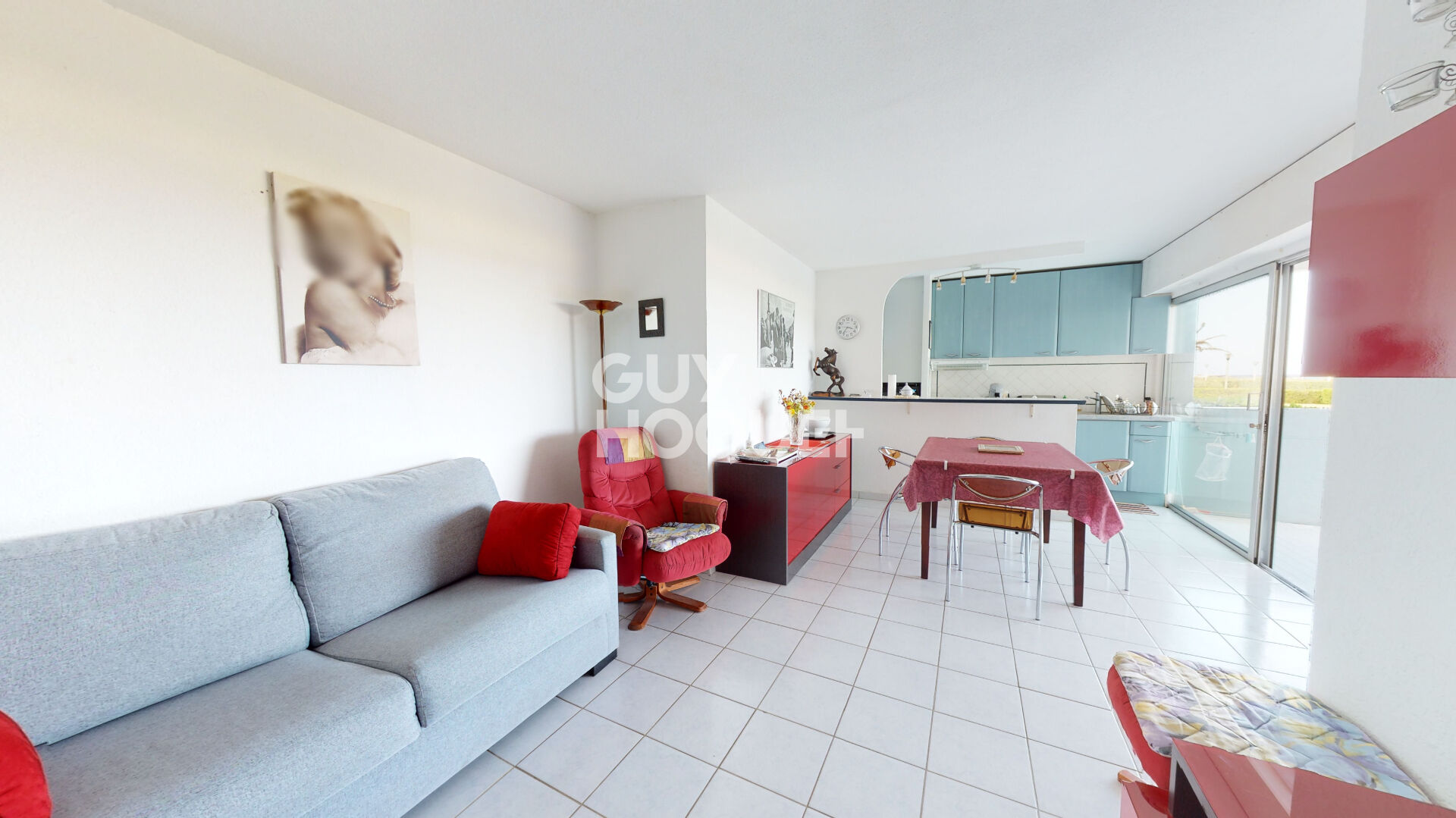 Appartement vue mer avec grande terrasse privative et garage