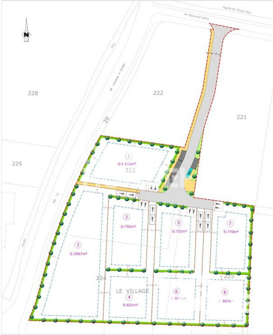 Sainte Marie La Mer (66470) - Terrain  constructible de 732 m² de surface - libre constructeur