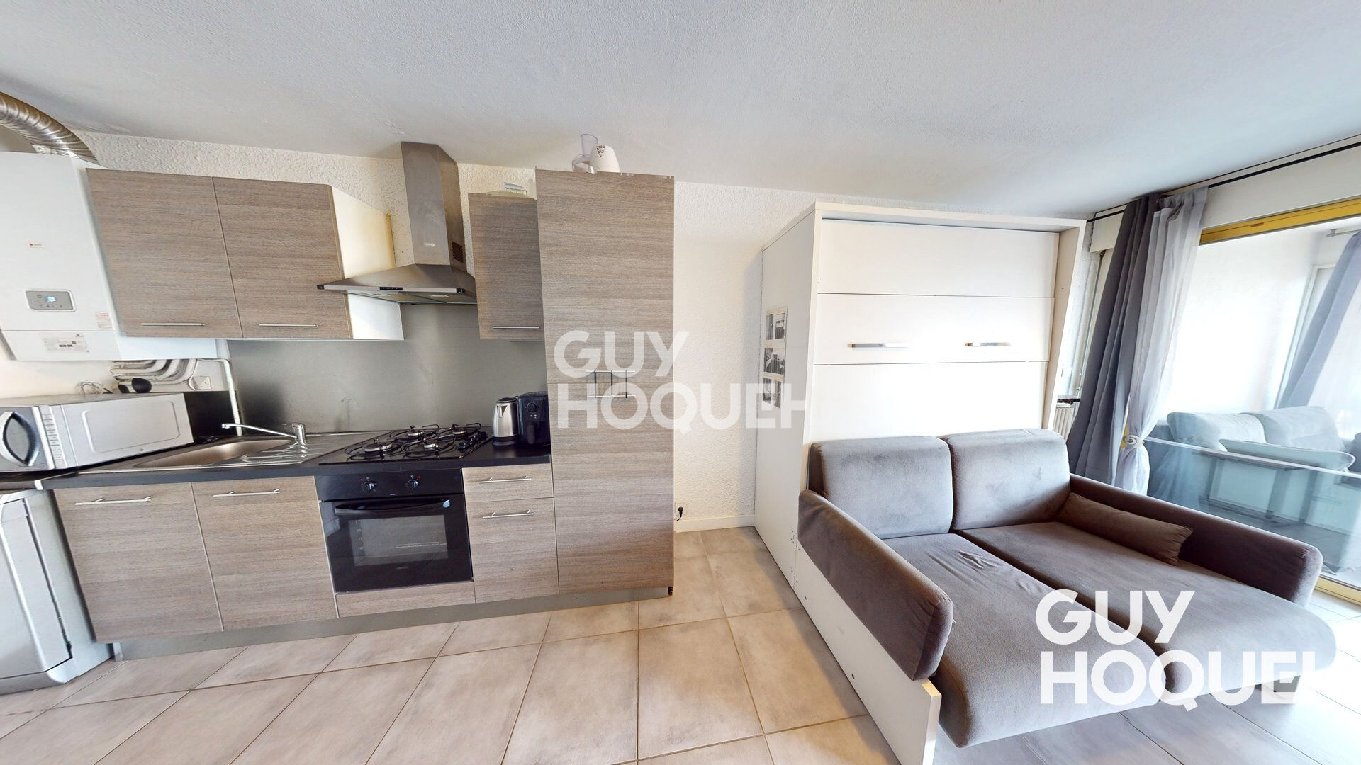 CANET CENTRE. Grand studio vue mer