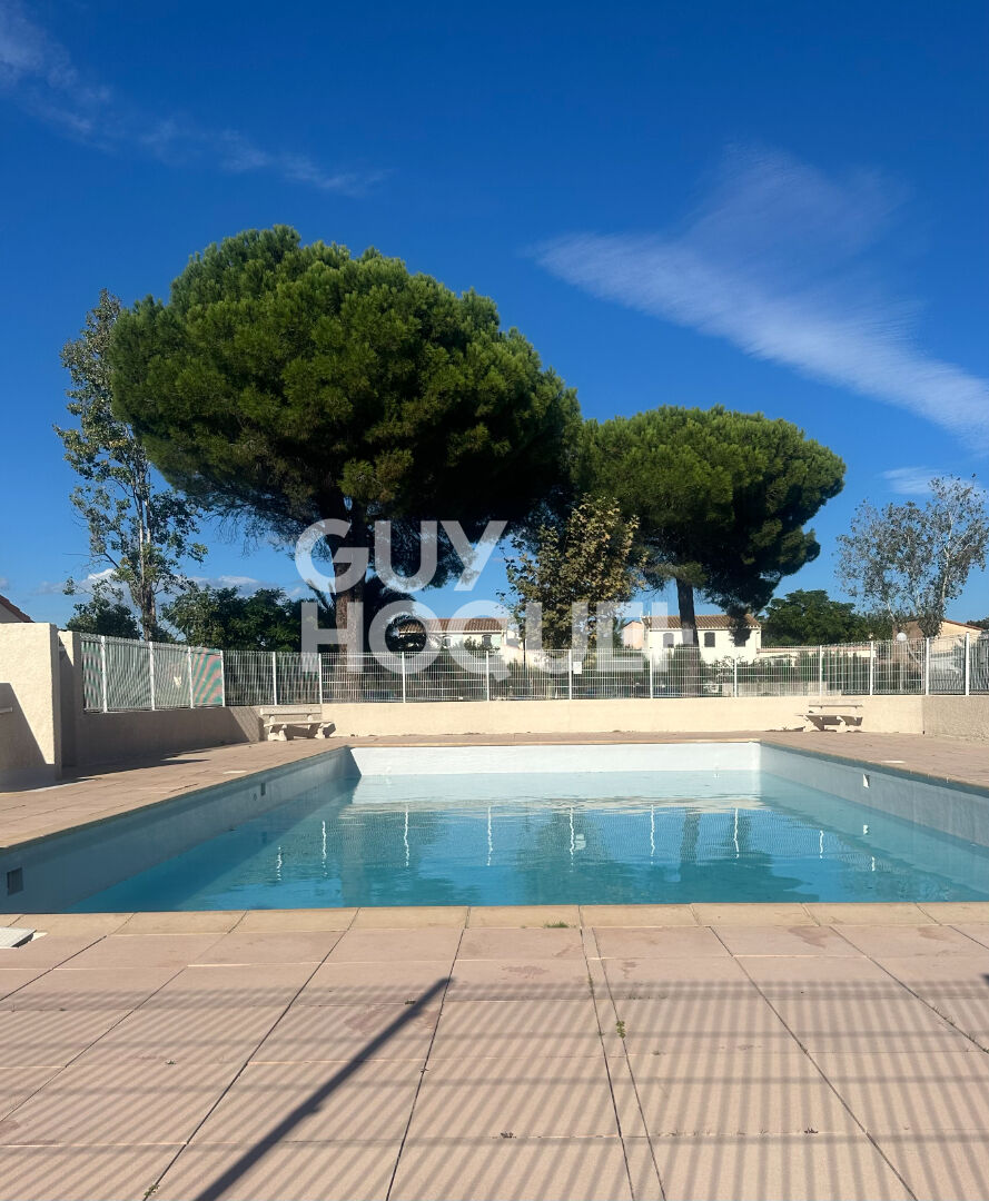 Appartement  vendu meublé _ parking _piscine_ marina  Saint Cyprien