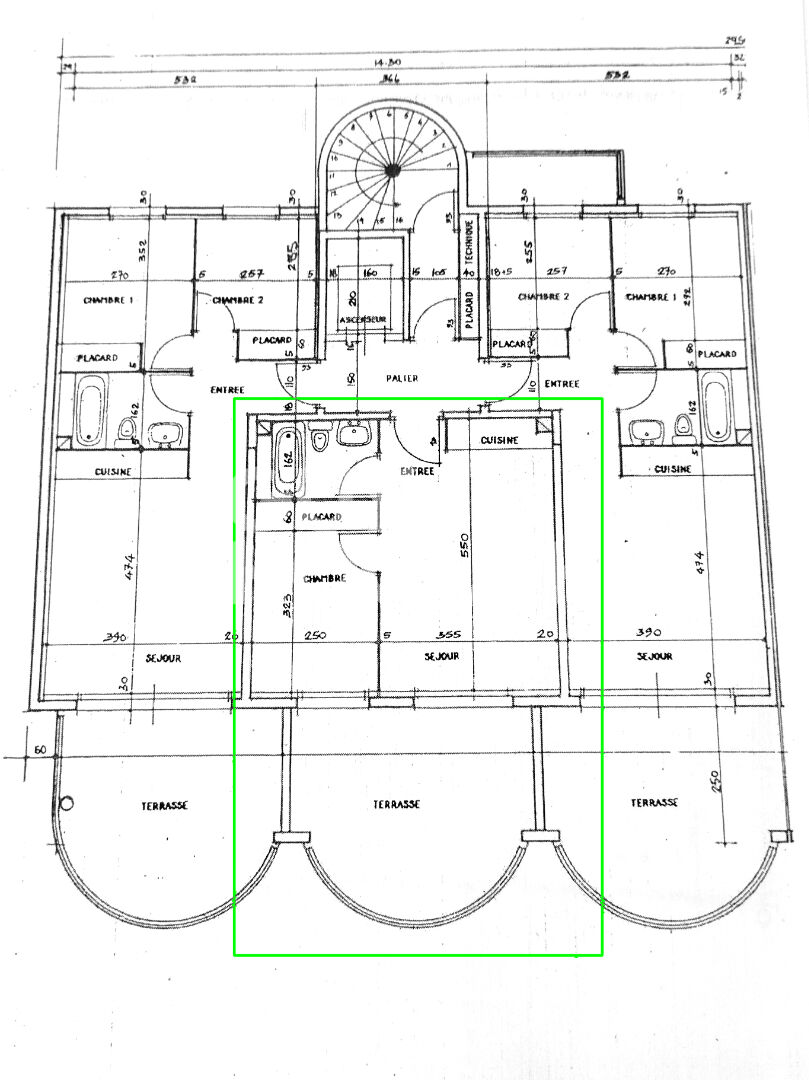 Appartement T2 de 34 m² + terrasse Vue Mer latérale