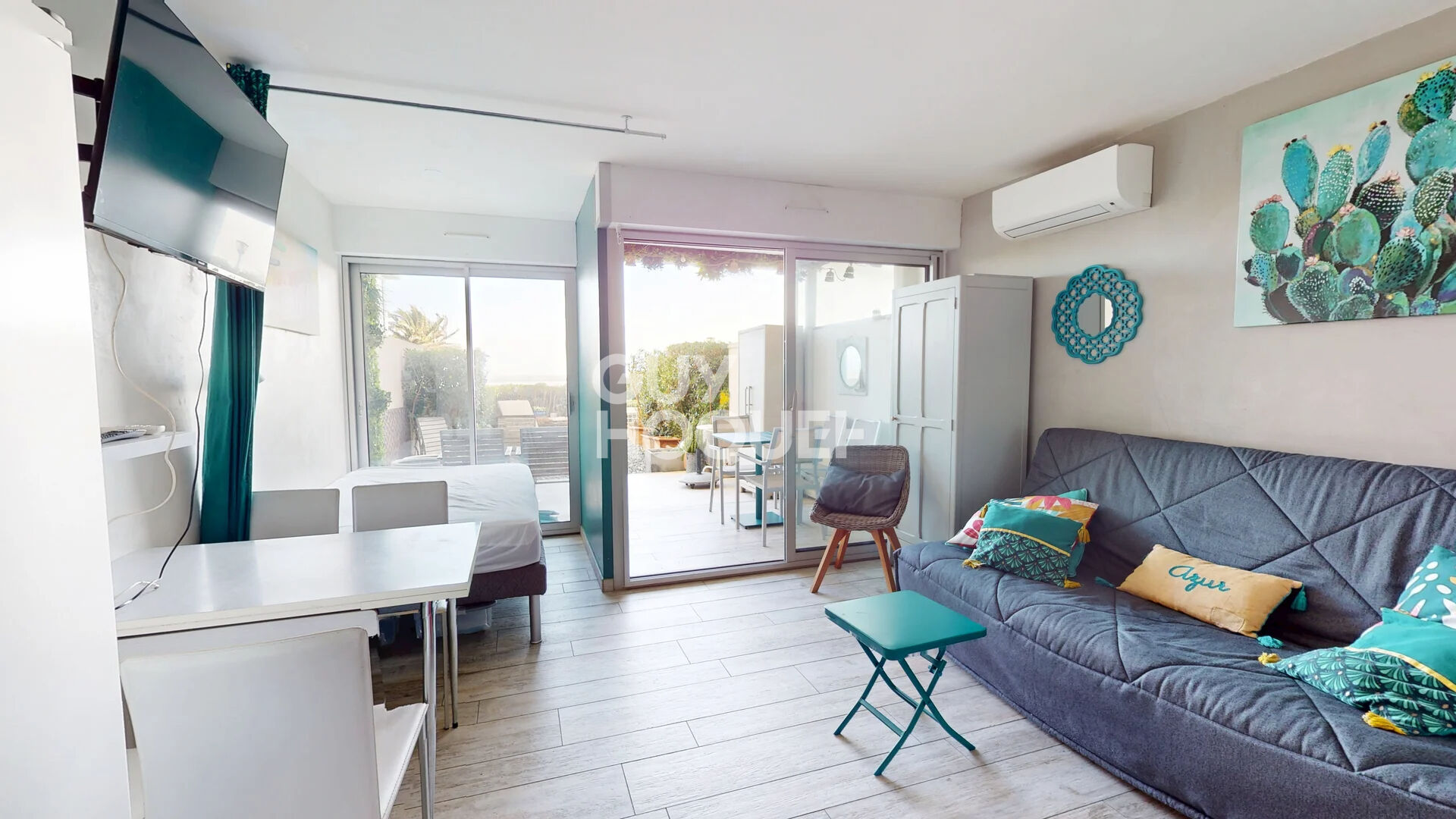 Canet Sud - Appartement - en  Rez-de-jardin Vue Mer