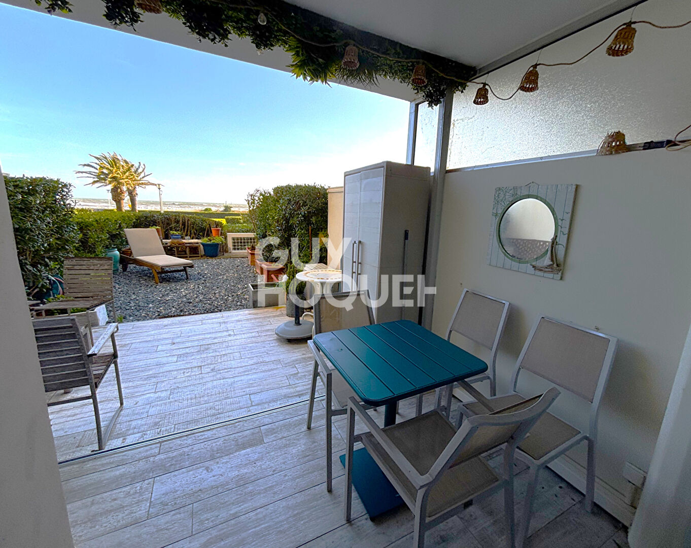 Canet Sud - Appartement - en  Rez-de-jardin Vue Mer