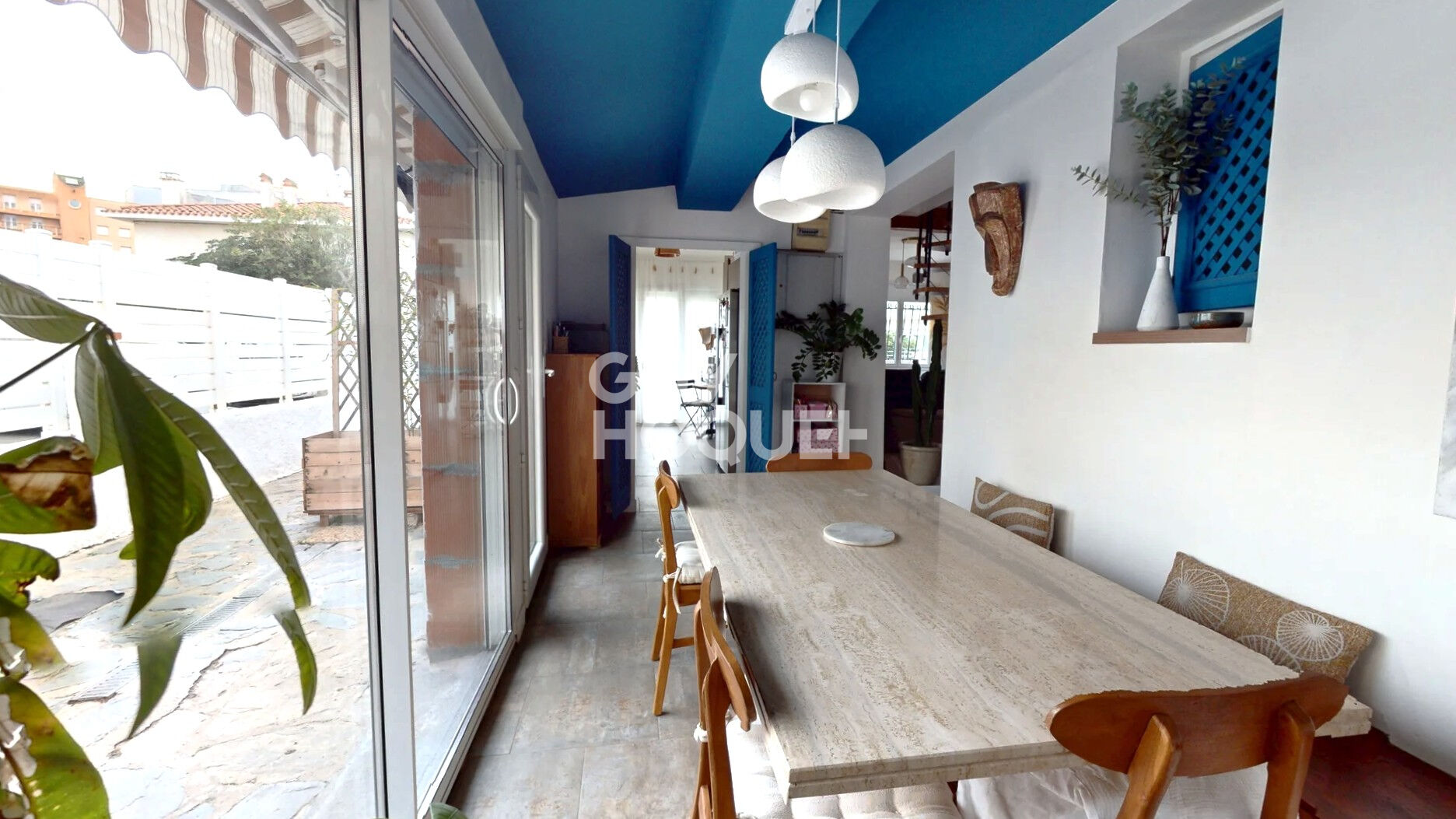 Maison en 4 Faces à 100 m de la plage .