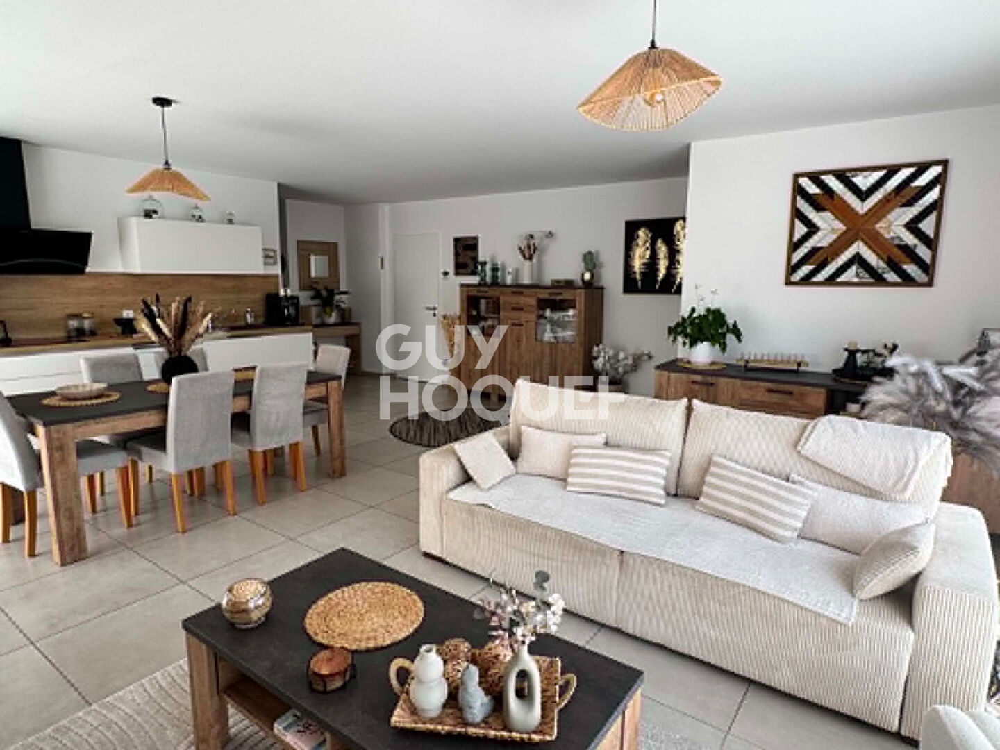 Maison plain pied 3 faces  contemporaine 3 chambres parfait état