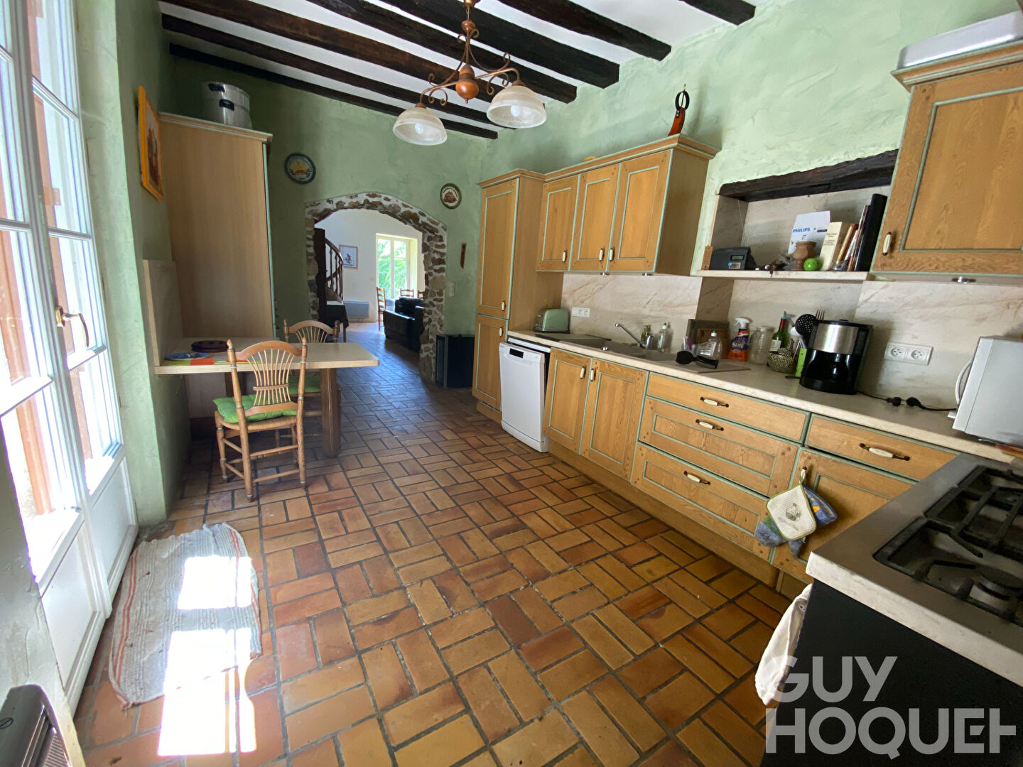 Ancien relais de charme avec terrain arboré et bord de Loir