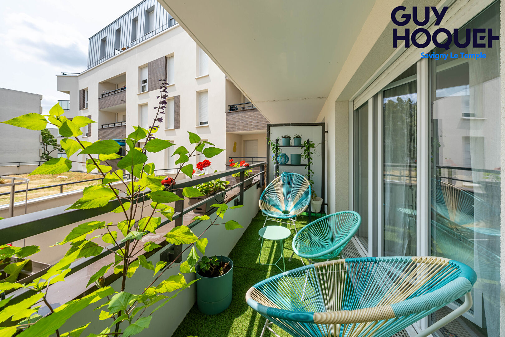 F3 à SAVIGNY LE TEMPLE - VILLA PATIO - Balcon - Parking double en S/Sol