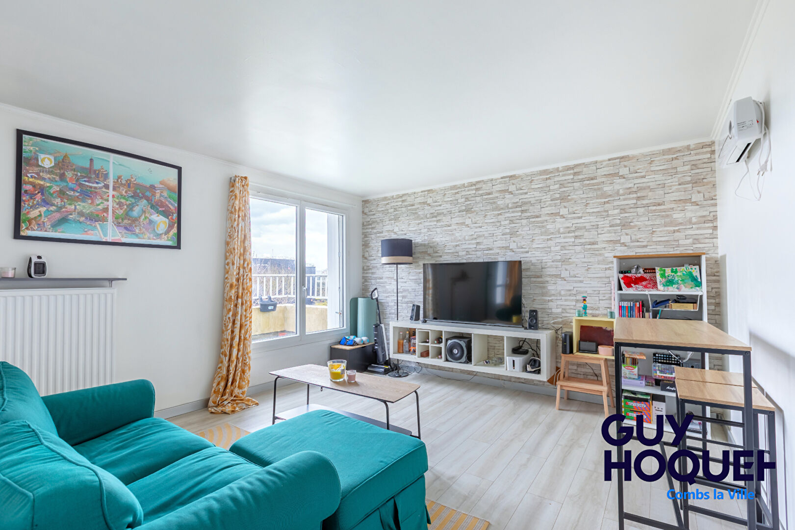 COMBS LA VILLE : appartement 3 pièces (61 m²) à vendre - Dernier étage / Terrasse