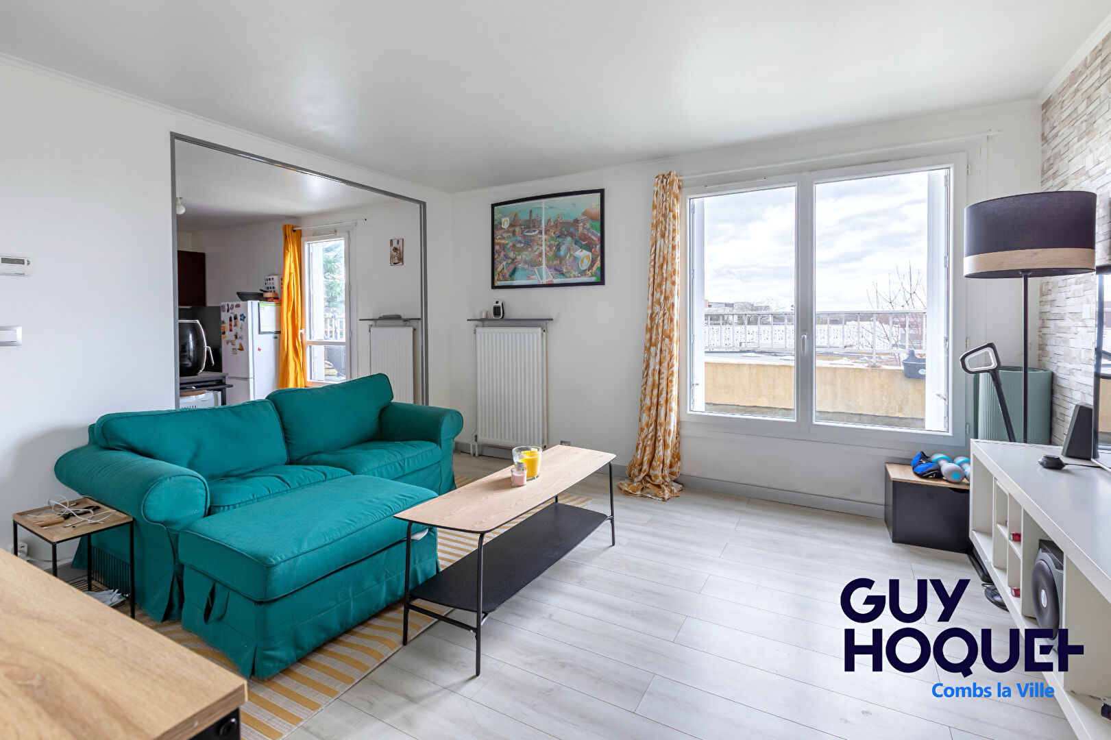 COMBS LA VILLE : appartement 3 pièces (61 m²) à vendre - Dernier étage / Terrasse