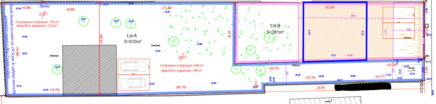 Terrain Combs La Ville 280 m2