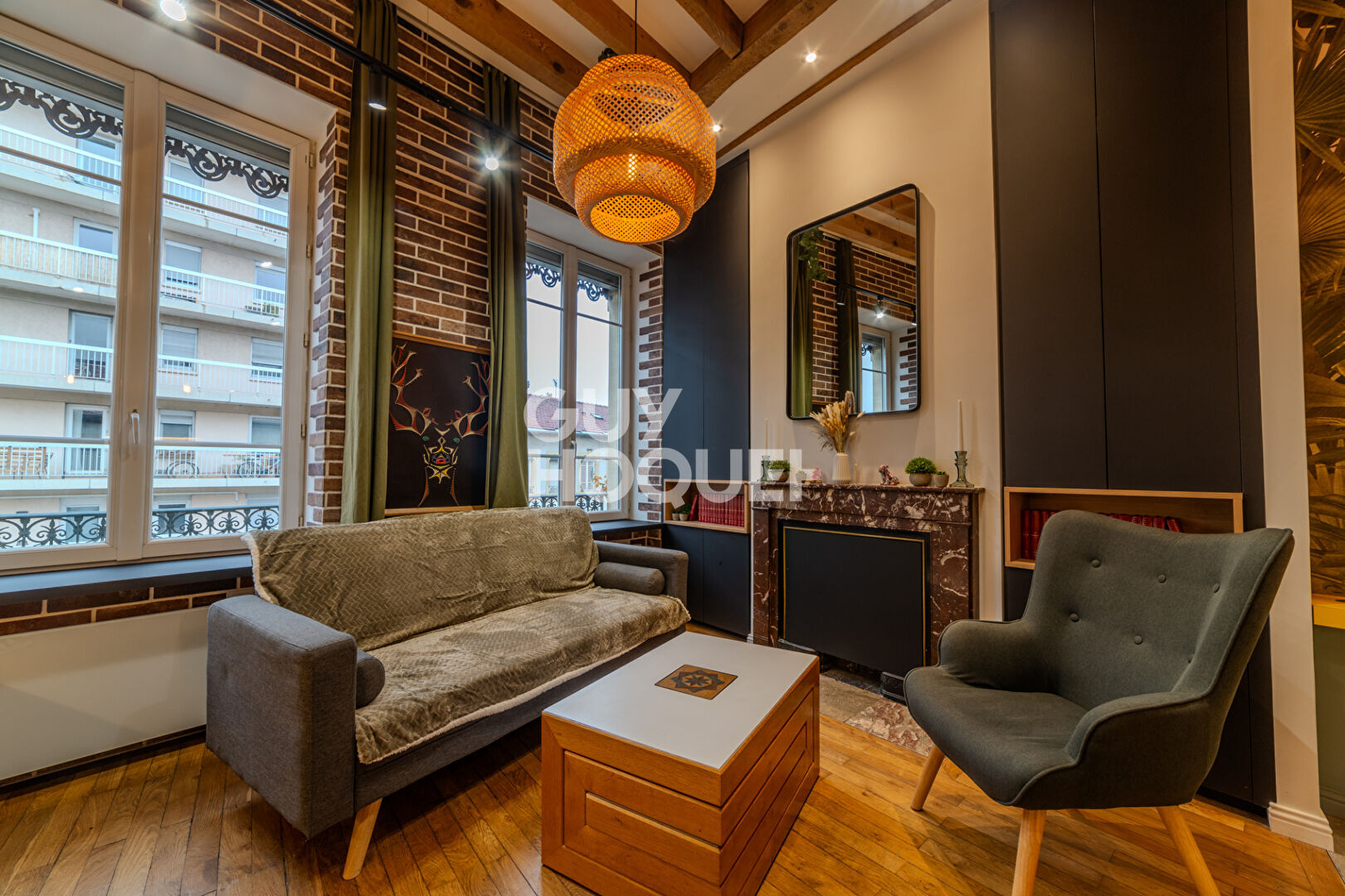 Appartement Lyon 1 pièce 39 m² - meublé