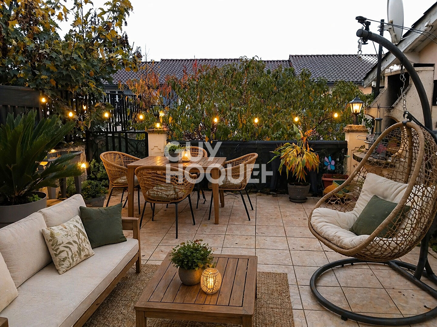 Ensemble immobilier avec jardin et terrasse, fort potentiel