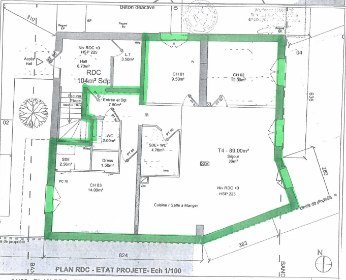 Projet immeuble 5 appartements