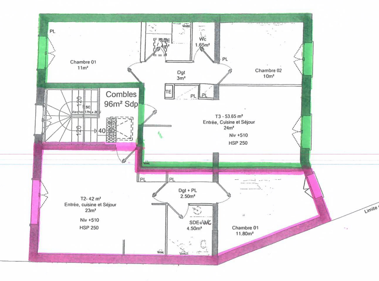 Projet immeuble 5 appartements