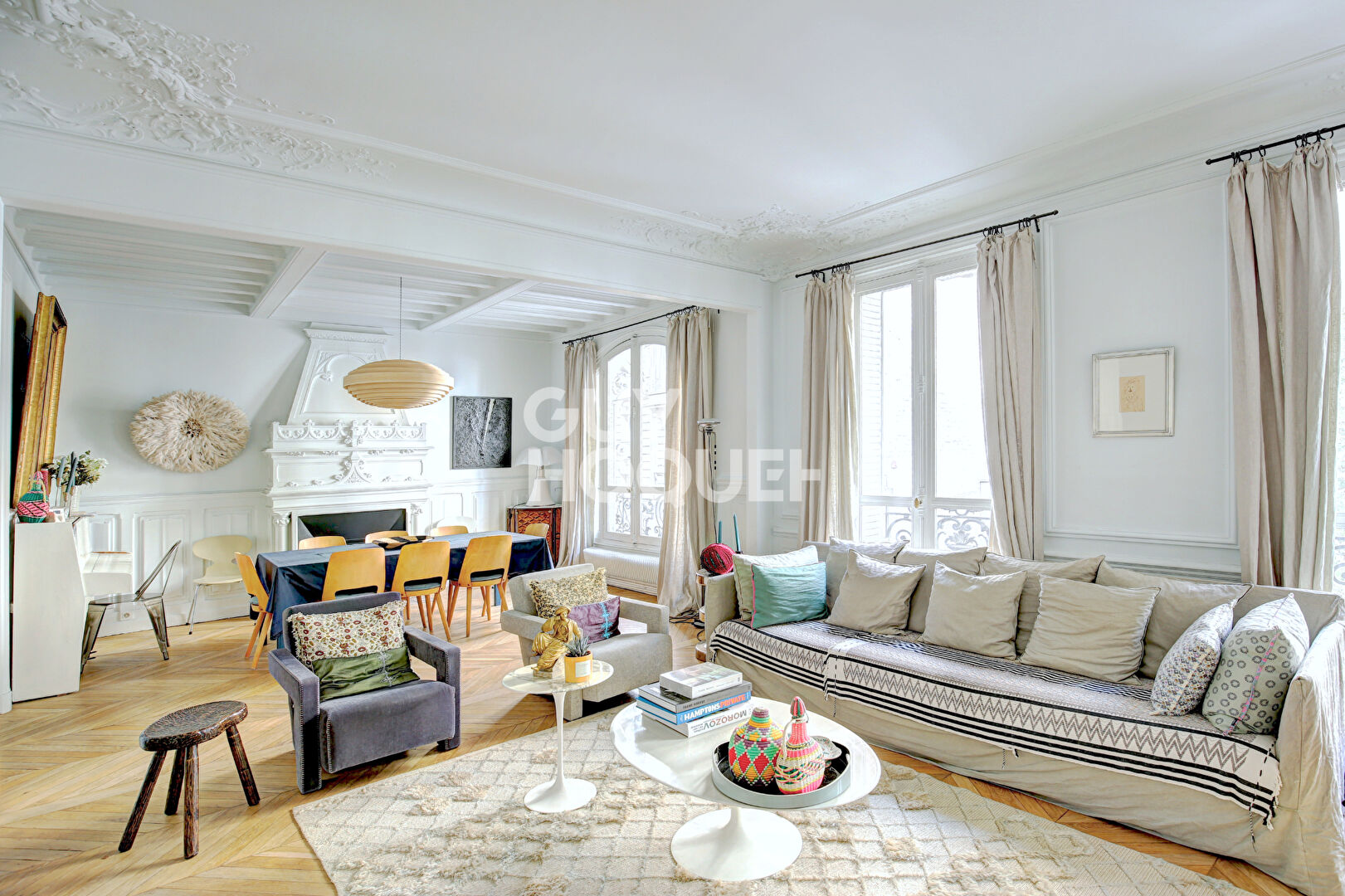 PARIS XVI, La Muette 5 P 120m2, 3 chambres beau standing