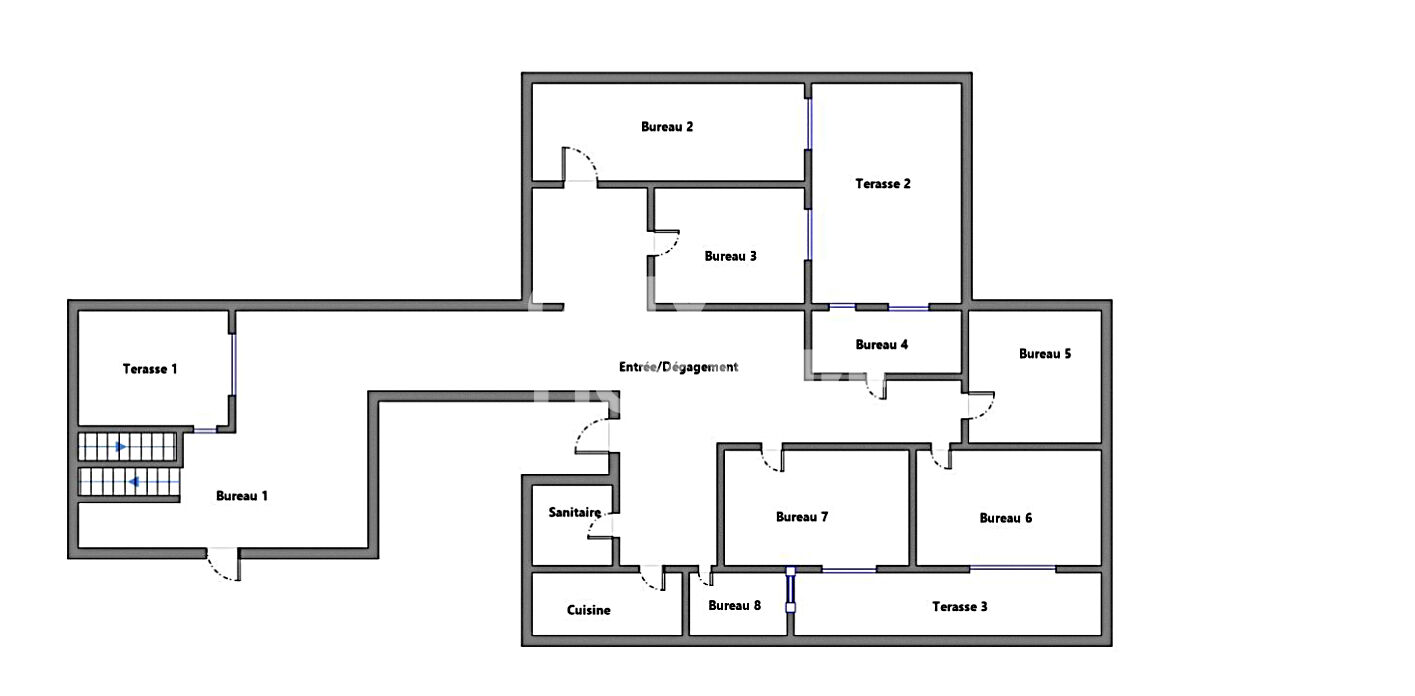 Paris XVI, Local Commercial, bureaux,  259 m2