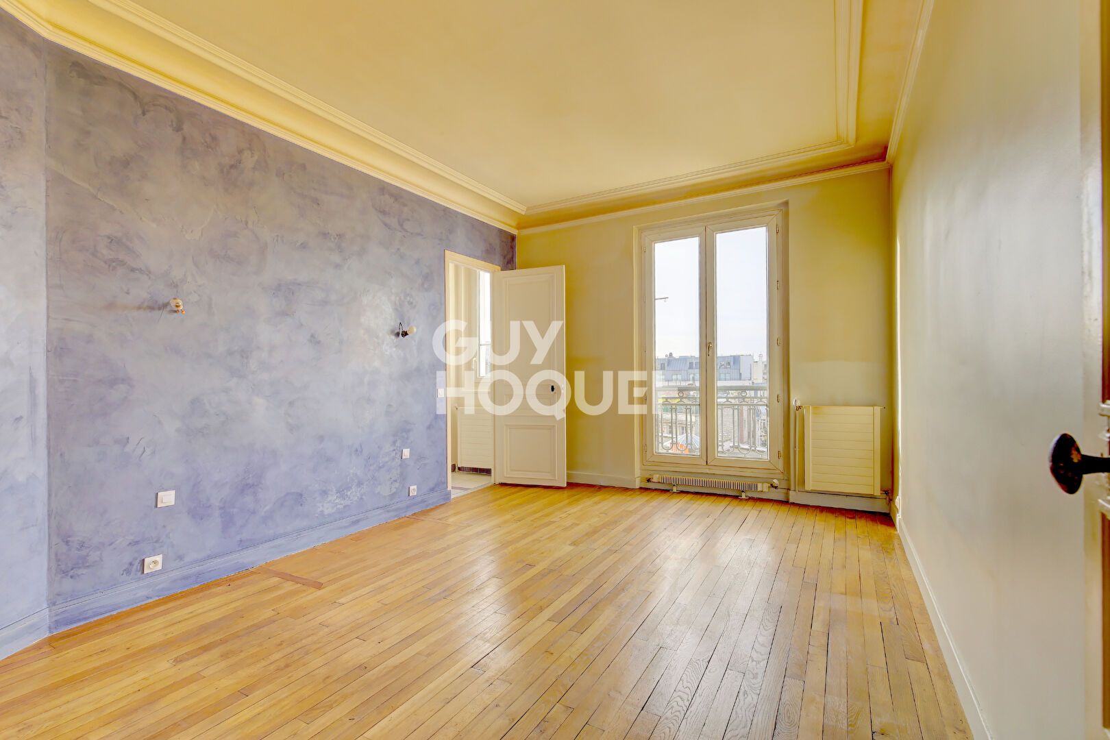 PARIS XVI, Muette sud, 2 chambres, immeuble de charme vue dégagée