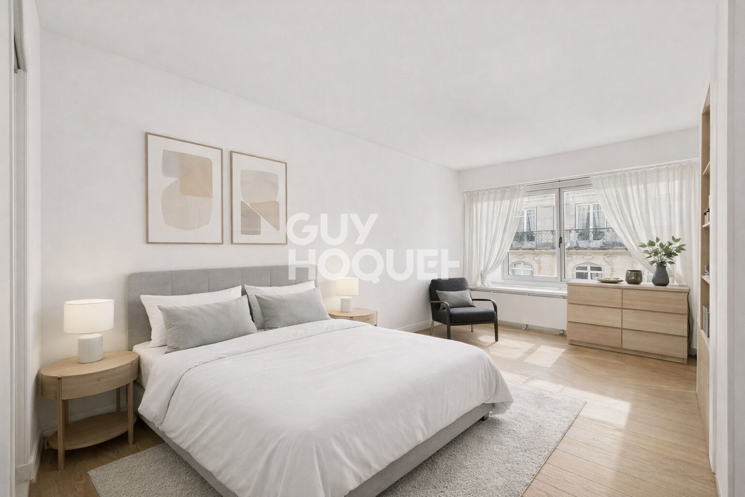 PARIS XVI, Flandrin, Superbe 120m2 au 5ème étage sud avec 2 chambres