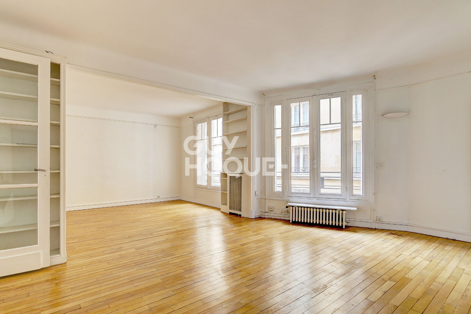 PARIS XVI, 74m2 3ème étage immeuble ancien Jasmin