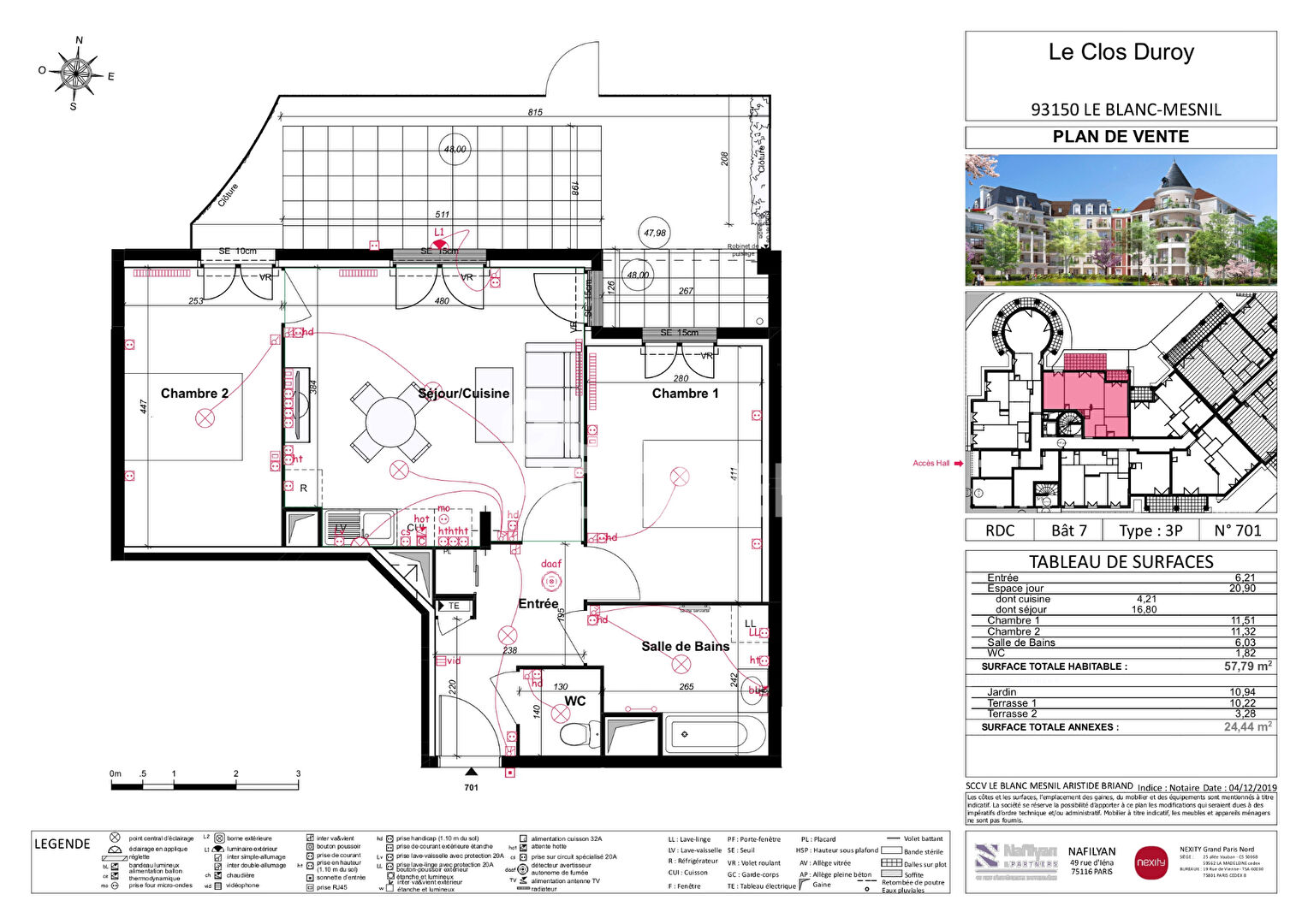 Appartement  Neuf 3 pièce(s)