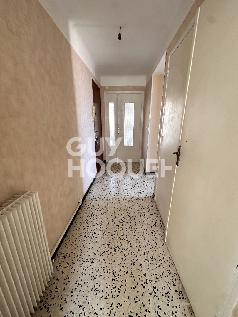 A vendre à Perpignan (66000) quartier Saint-Gaudérique - Appartement F3, 65 m² avec balcon cellier et garage