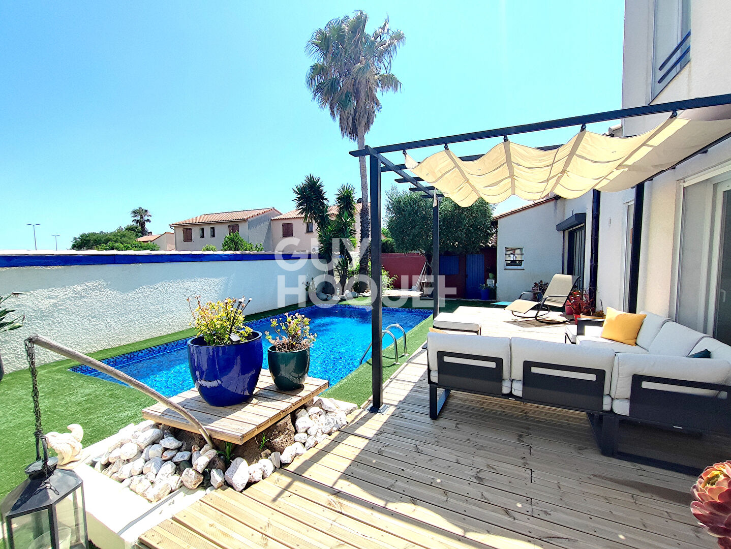 Maison 3 faces à vendre à Cabestany (66330) - 4 chambres, 155 m2 avec piscine !