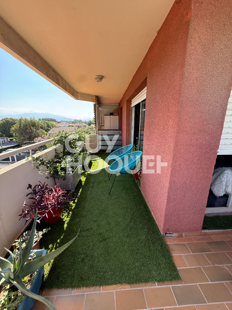 EXCLUSIVITE POUR INVESTISSEUR - A vendre à Perpignan (66000) MOYEN VERNET Appartement F3 Loué avec terrasse cave et parking