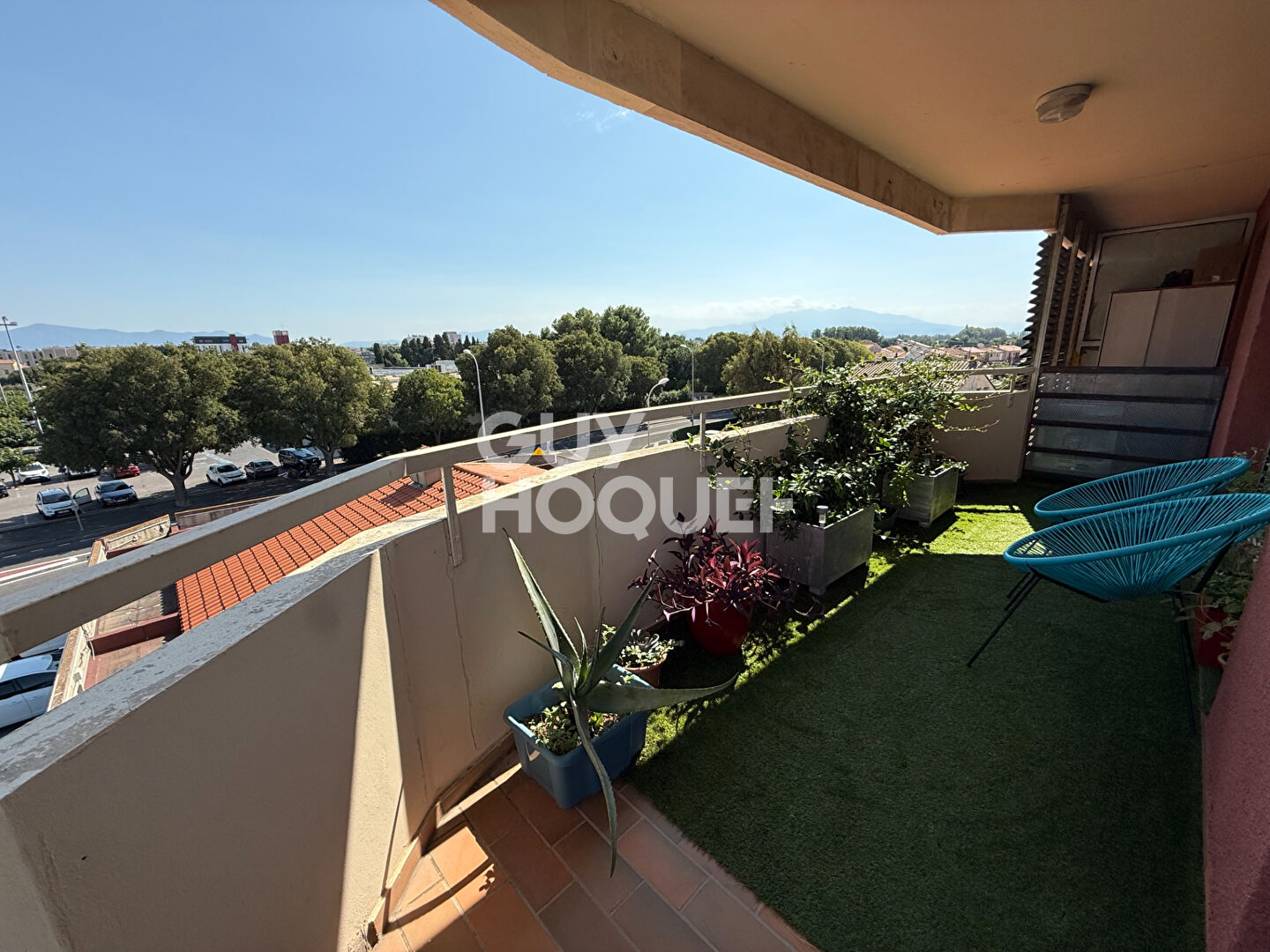 EXCLUSIVITE POUR INVESTISSEUR - A vendre à Perpignan (66000) MOYEN VERNET Appartement F3 Loué avec terrasse cave et parking