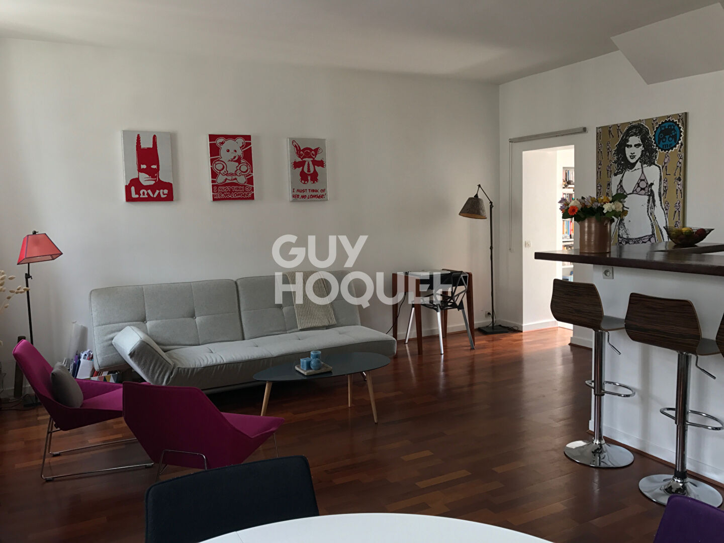 NOUVEAUTE- LOCATION DUPLEX F3 MEUBLE-CENTRE VILLE DE PUTEAUX-