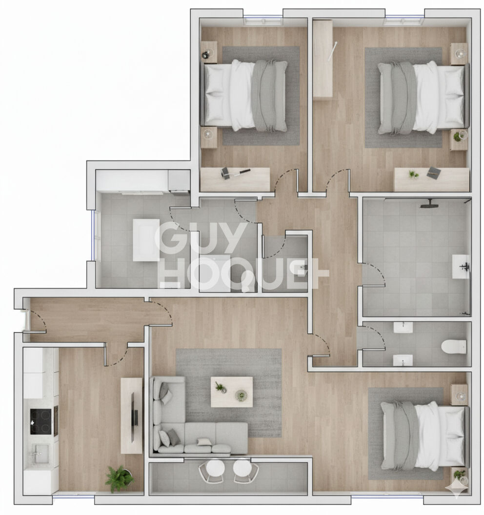 À vendre : Appartement lumineux de 4 pièces à Puteaux, La Défense