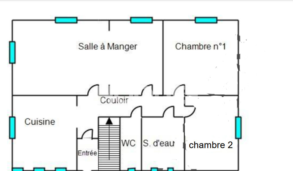 Maison 3 pièces 66 m² sur un terrain de 8,48 ares environnement calme