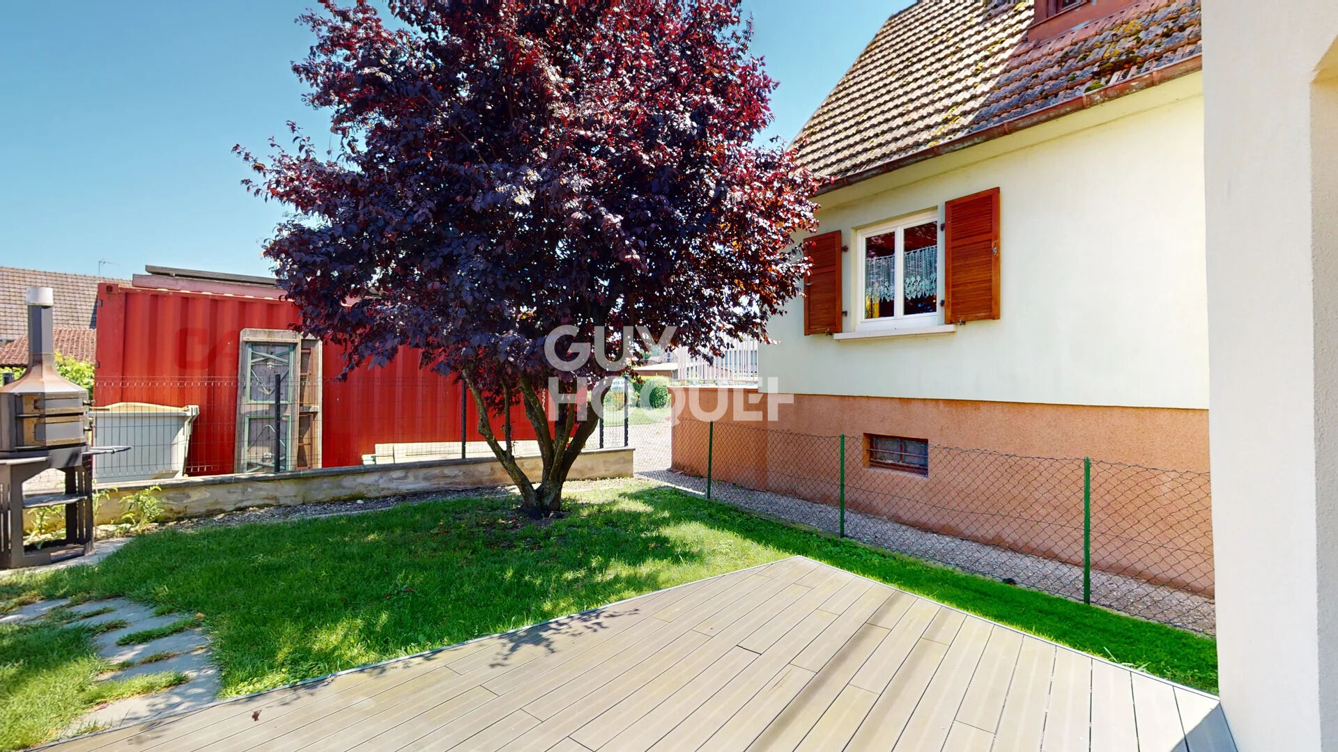 Maison louée 3 pièces 72 m² à vendre avec terrasse et jardin proche Sélestat et Marckolsheim.