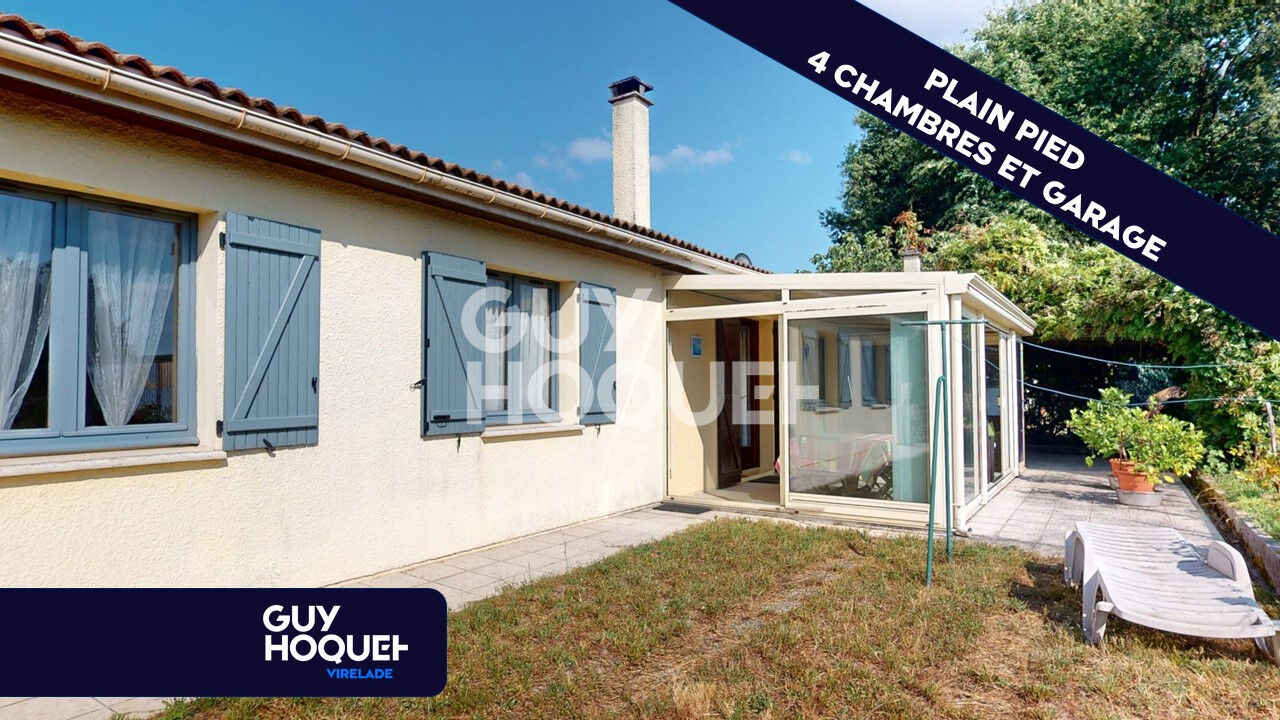 Maison de plain pied, 4 chambres, garage