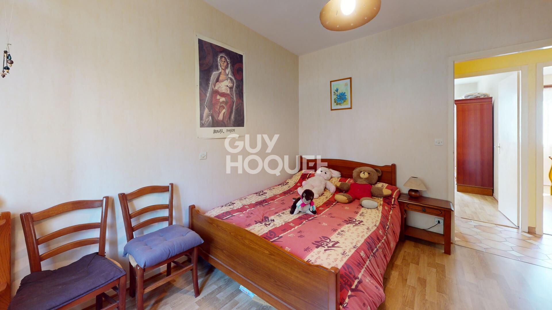 Maison de plain pied, 4 chambres, garage