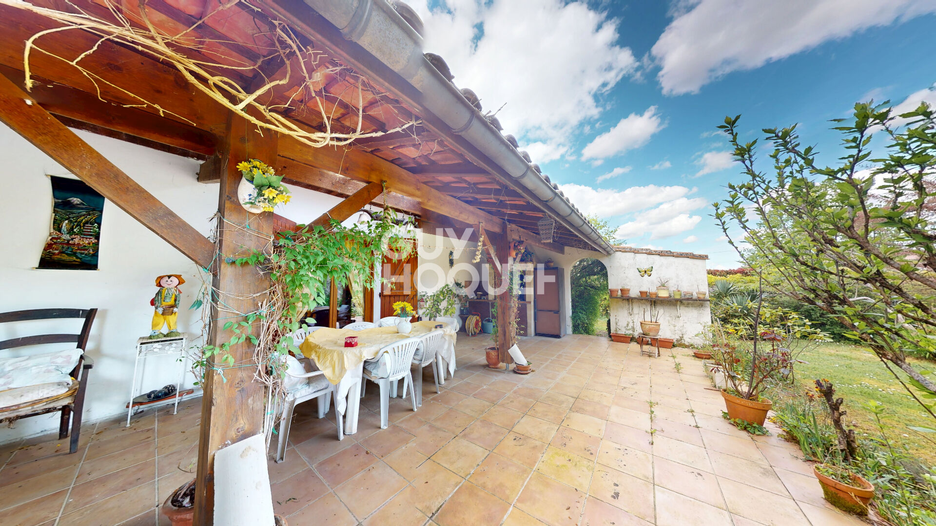 Maison de plain pied, au calme, garage, terrain constructible