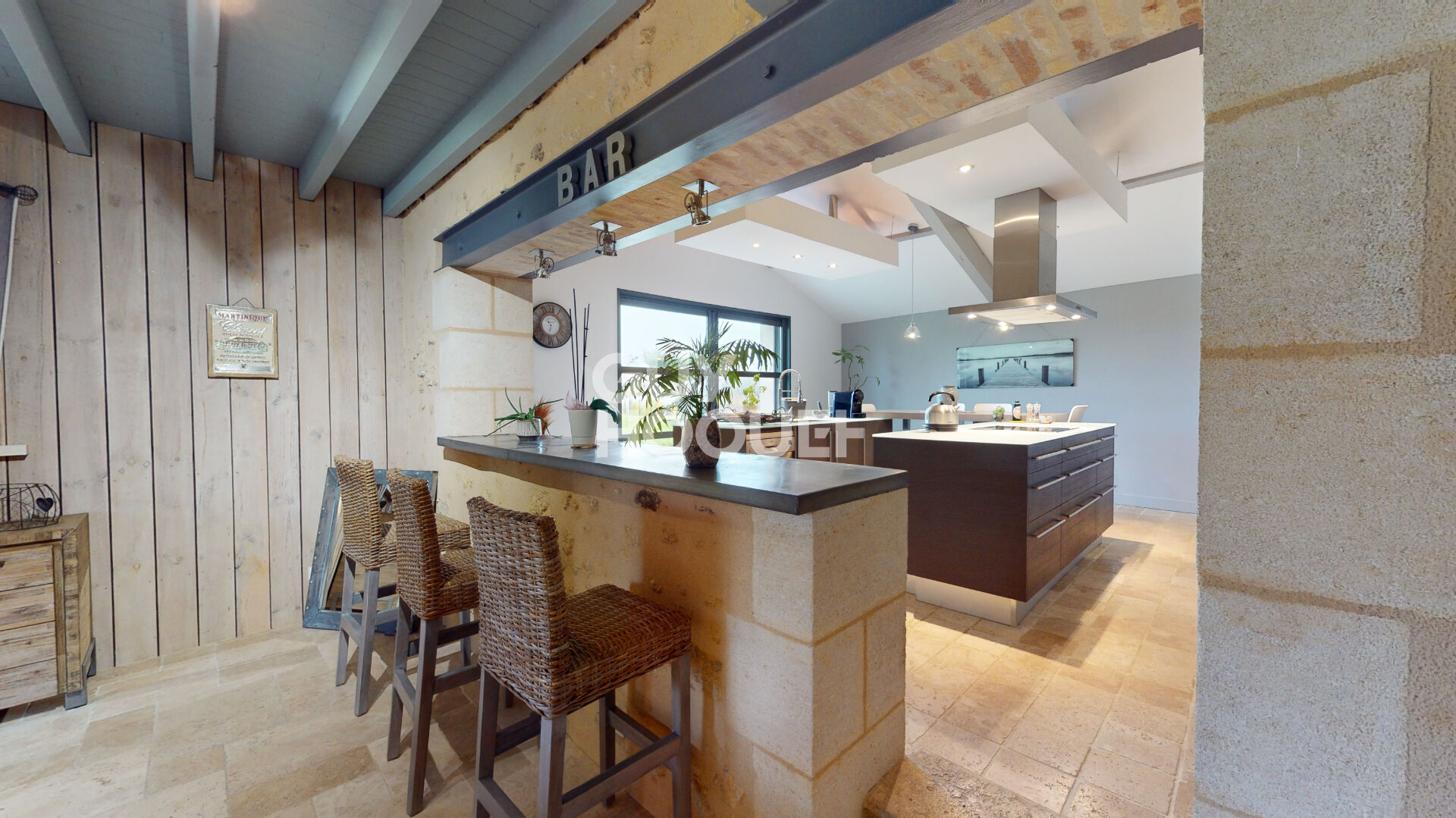 Proche TARGON maison à louer 4 chambres  230 m2