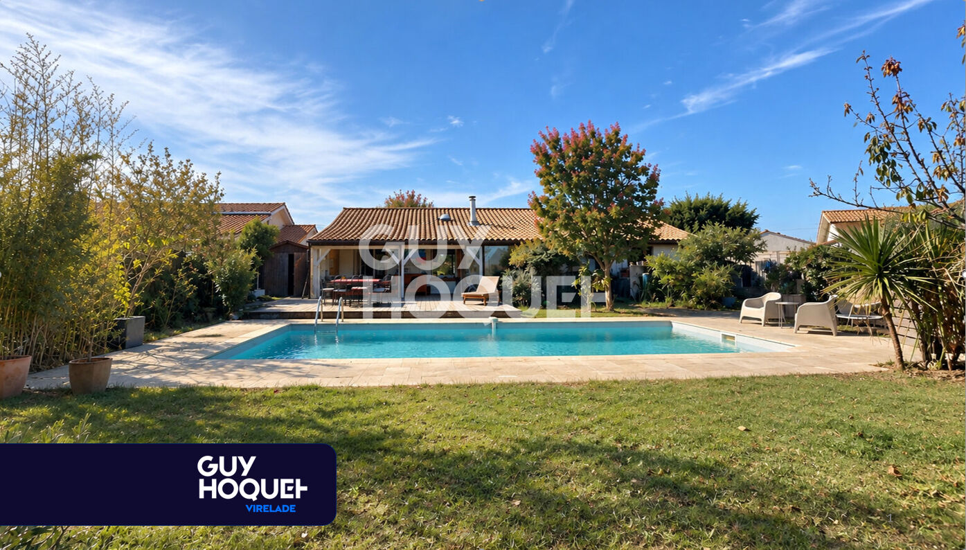 À découvrir à Beautiran ? Maison familiale de plain-pied avec piscine