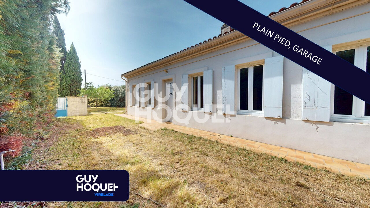 Maison de plain pied, garage, jardin