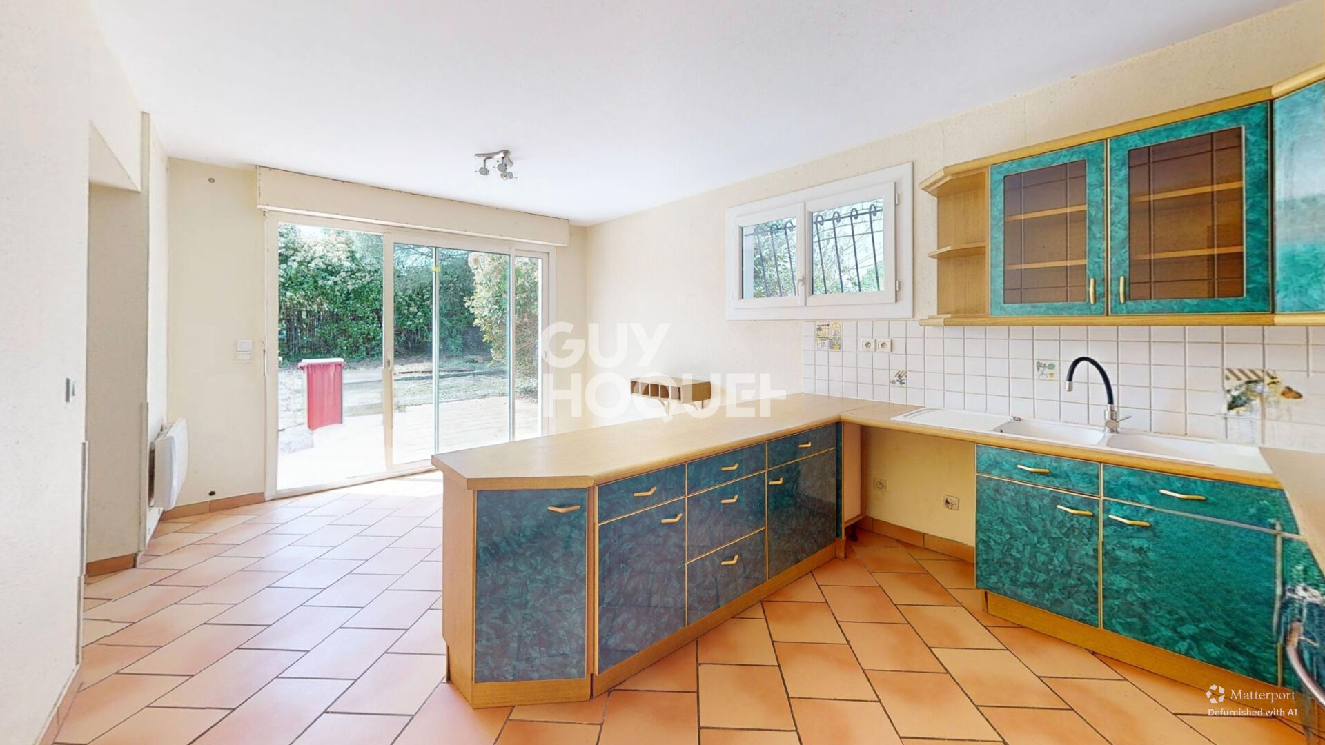 Maison de plain pied, garage, jardin