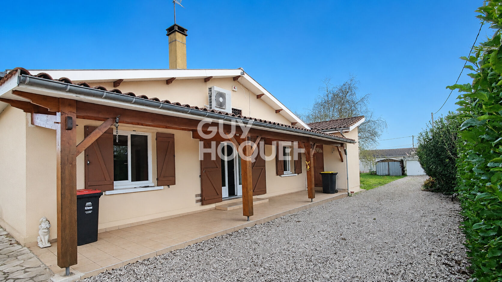 Maison 3 chambres plain pied + jardin