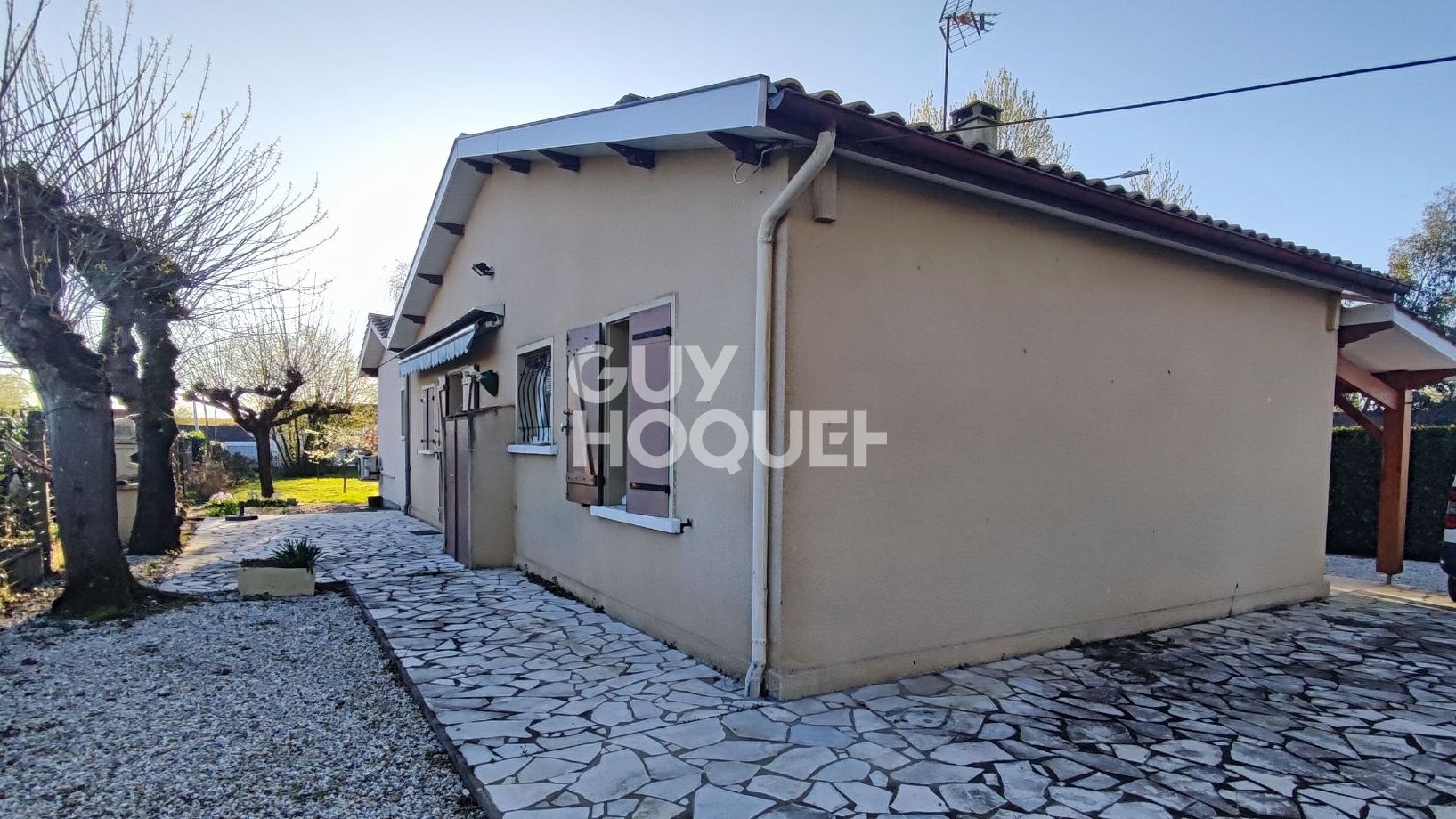 Maison 3 chambres plain pied + jardin