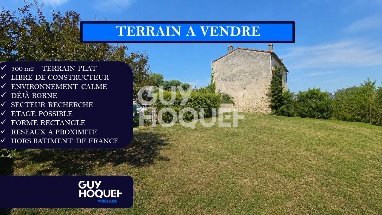 Terrain plat, borné, au calme