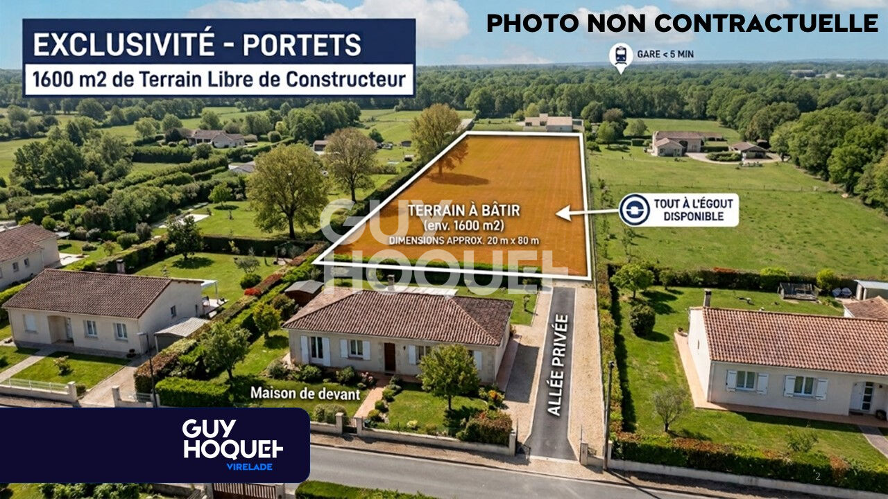 Terrain au calme de 1600m2
