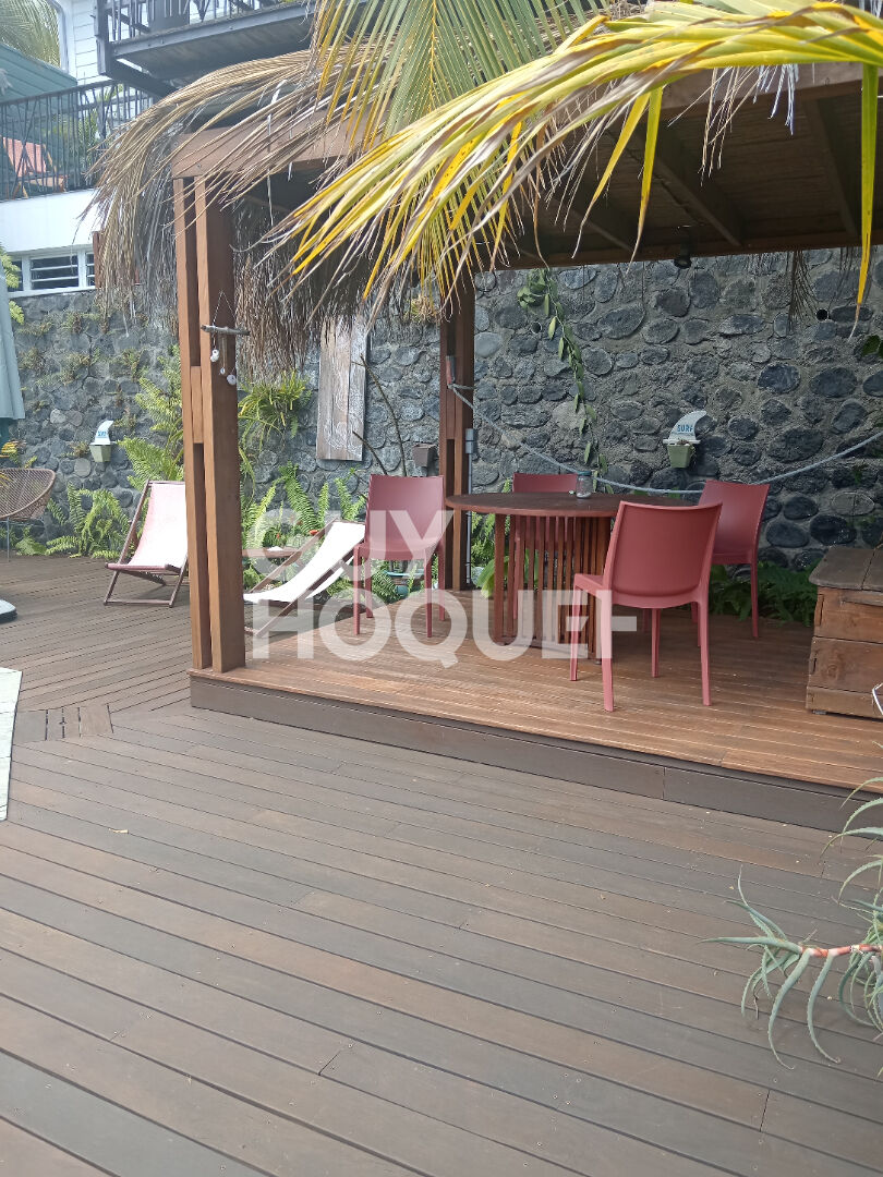 haut de villa vue mer et piscine