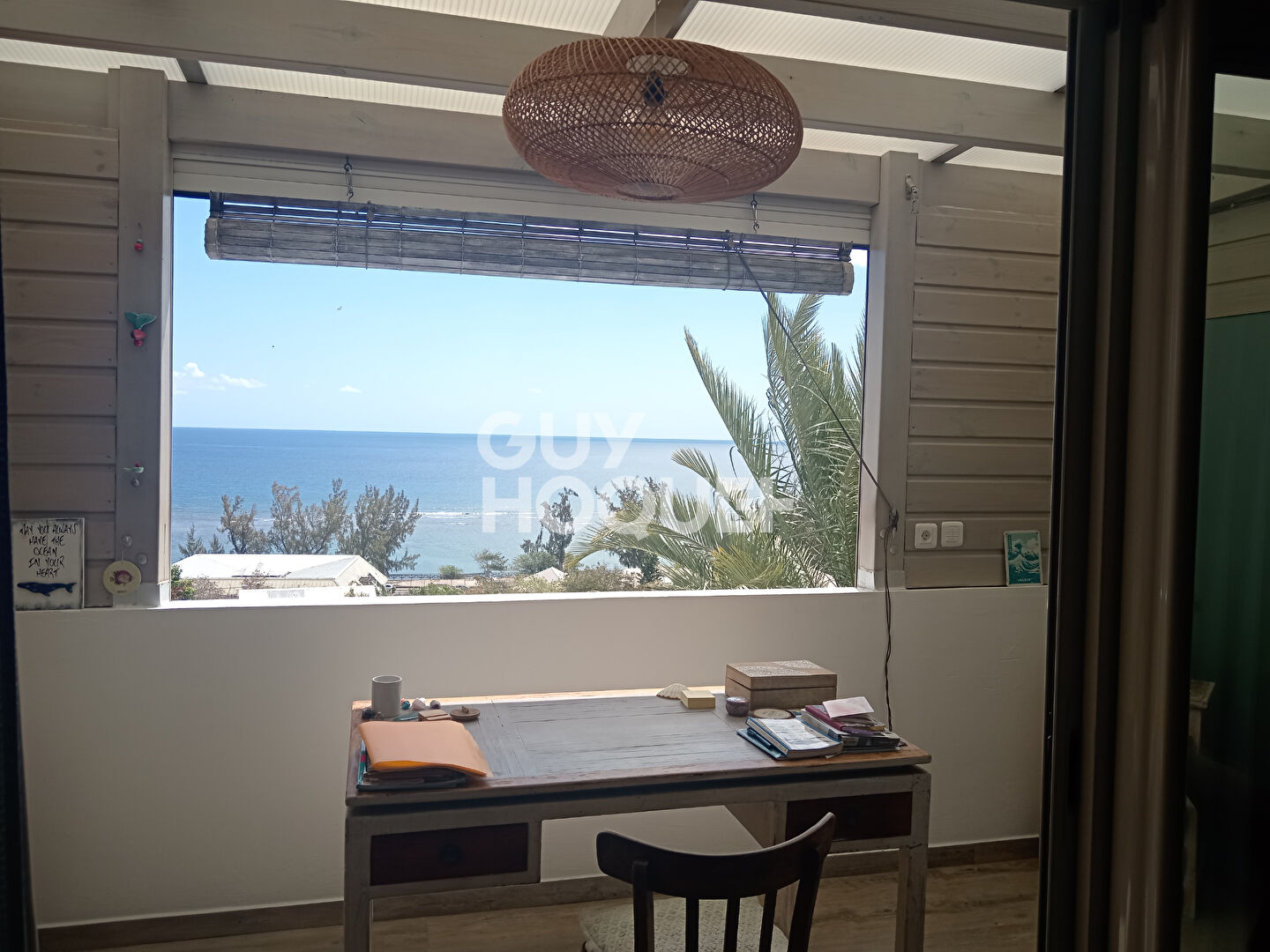 haut de villa vue mer et piscine