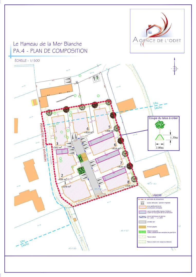 BENODET - Terrain proche de la Mer Blanche