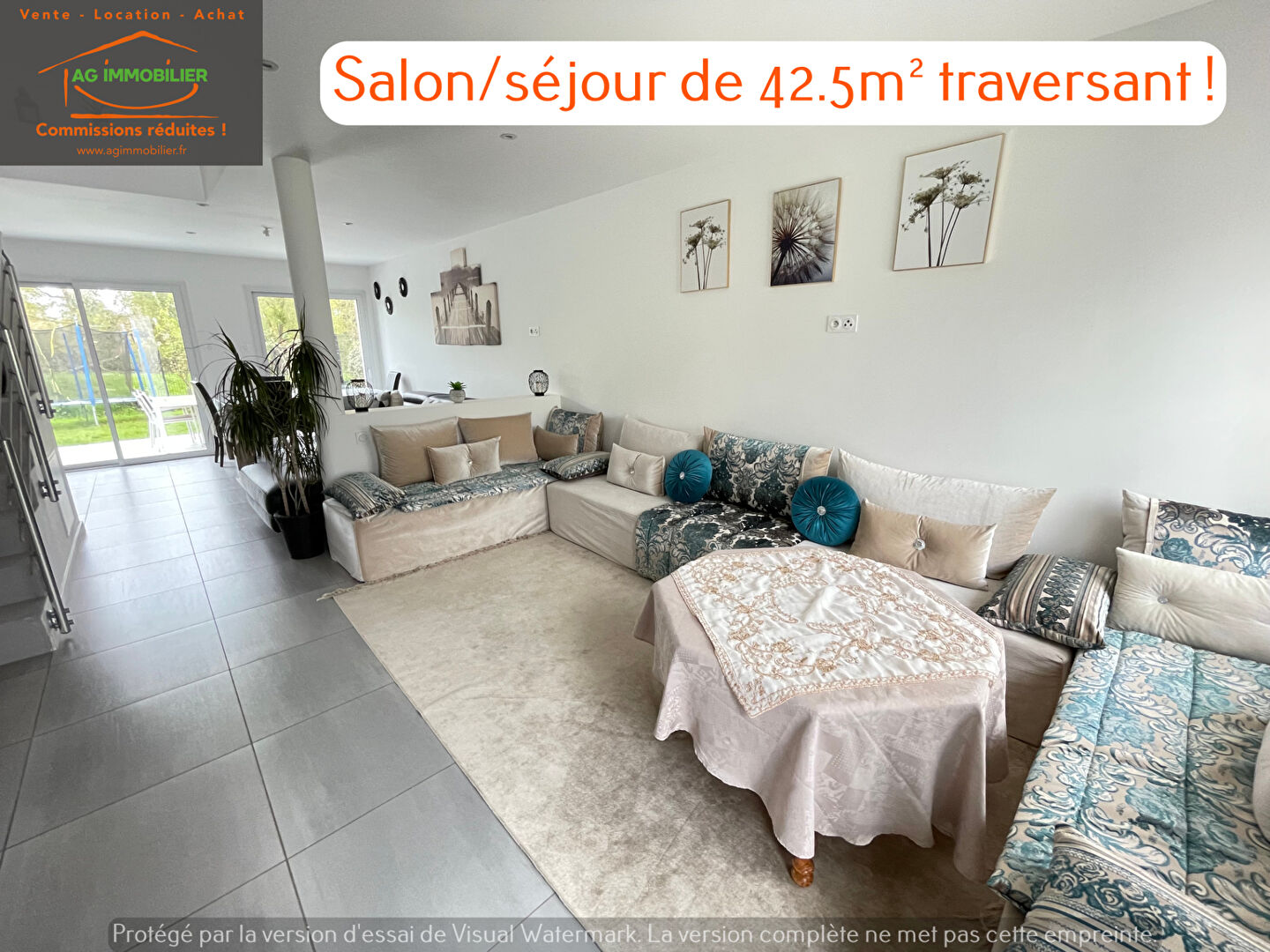 Photo Contemporaine de 140 m2 de 2014 non mitoyenne avec 4 chambres + mezzanine et garage ! image 4/6