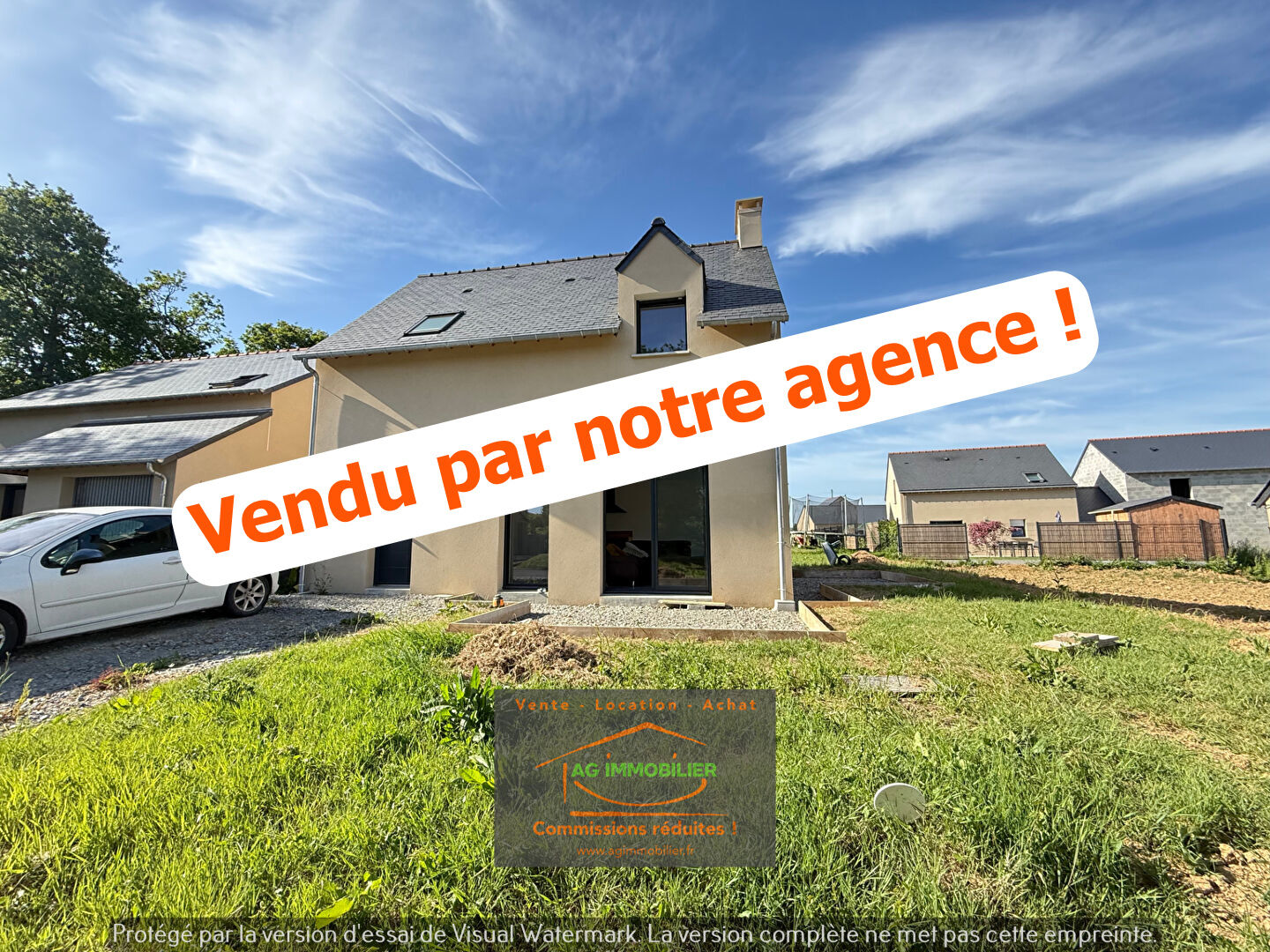 Maison neuve de 80 m² - 3 chambres - 415 m² de terrain - Environnement calme