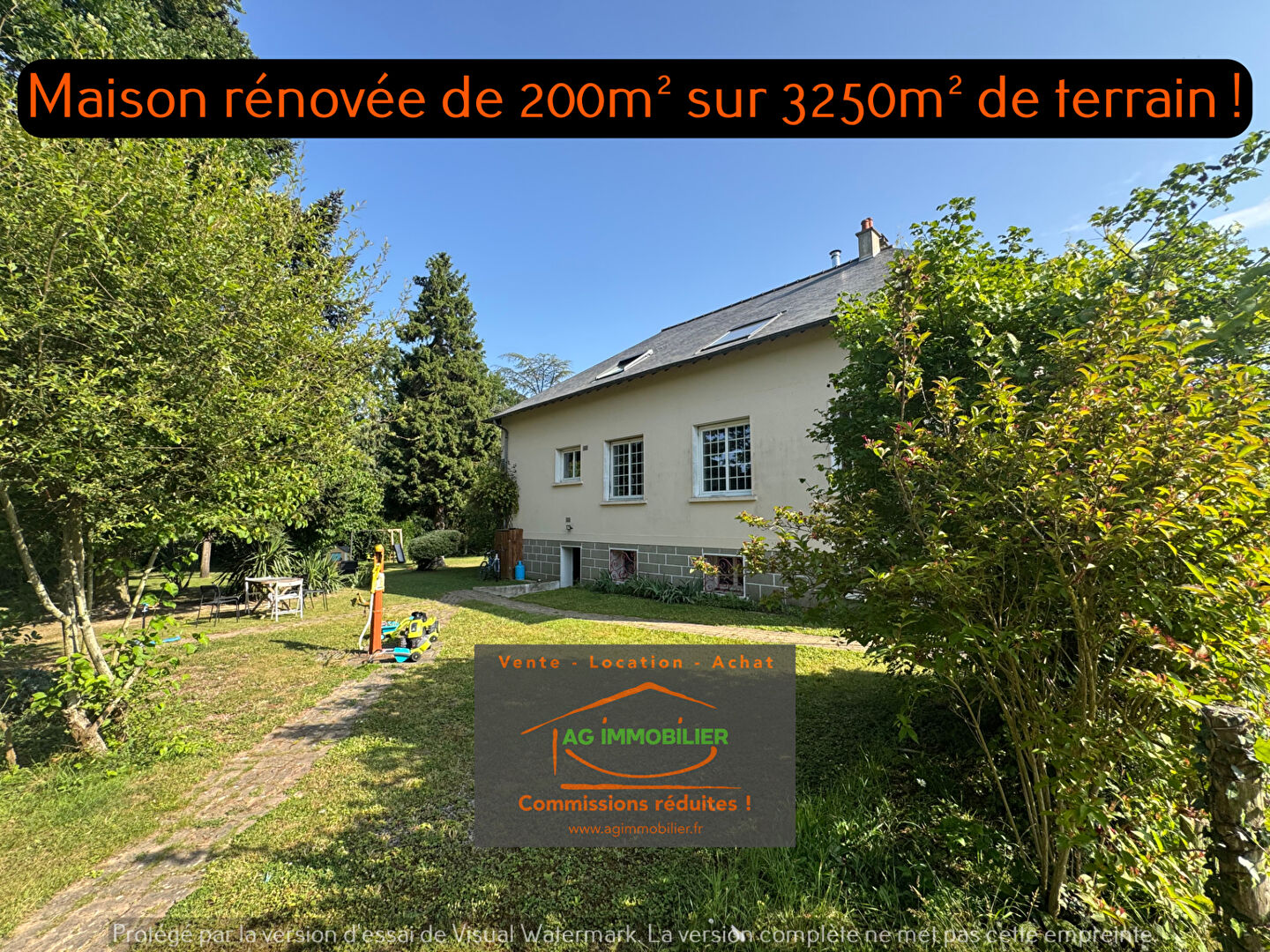 Photo L'Hermitage en campagne maison rénovée de 195m² habitables sur 3250m² de terrain et 7 chambres ! image 3/6