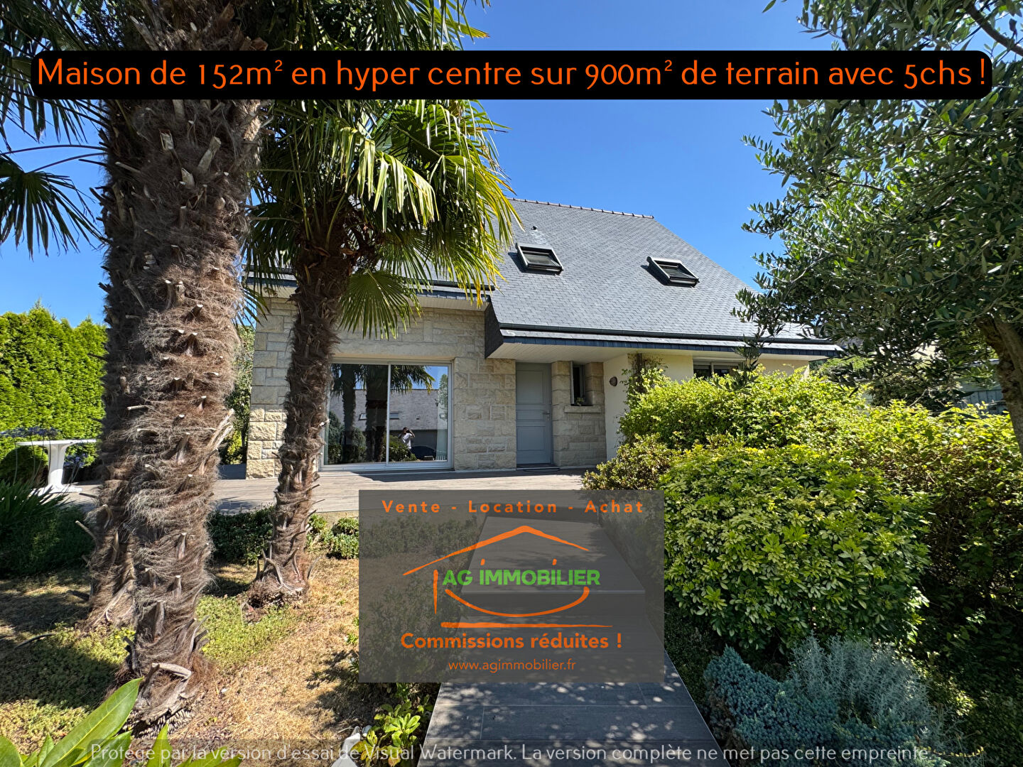 VEZIN LE COQUET emplacement rare hyper centre pour cette belle maison non mitoyenne avec 5 chs et ss-sol complet !